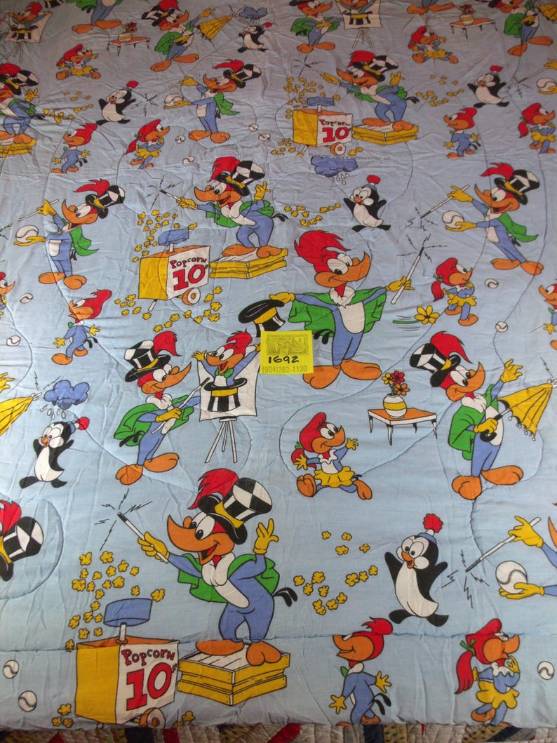 1960's Woody Woodpecker and Friends Comforter image 1