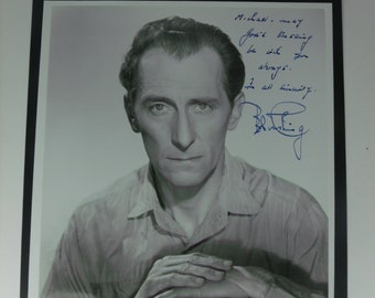 1940's Peter Cushing Photograph w/ Autograph