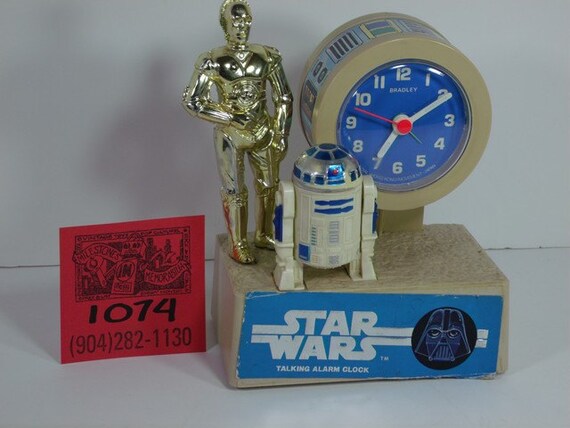 新品即決 Starwars Bradley 1977 Talking Etsy - Clock R2D2 and C3PO その他