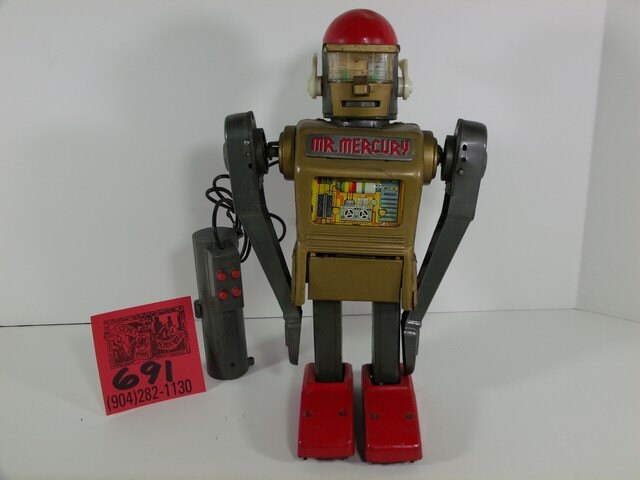 1963 Yonezawa Linemar Mr.mercury Gold Robot - Etsy