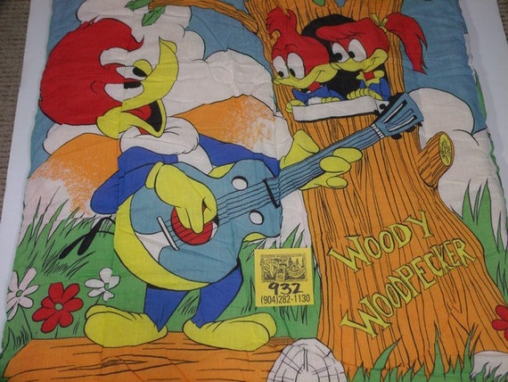 Classic Vintage Woody Woodpecker Sleeping Bag Etsy