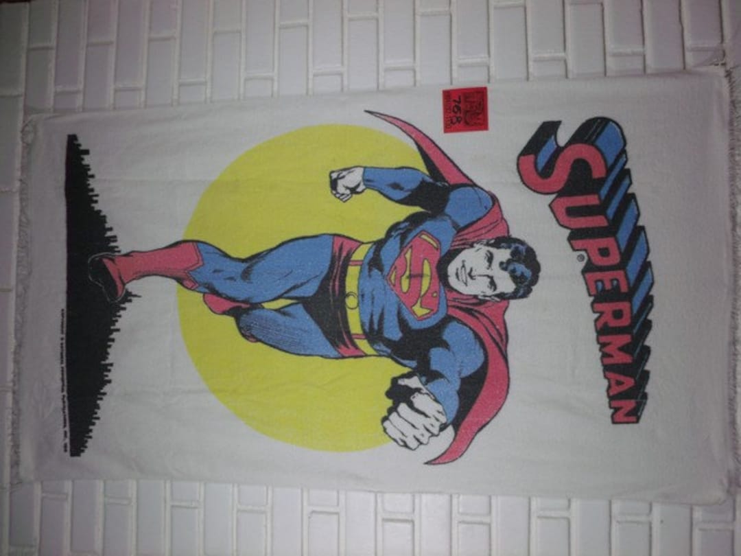 1970's Action /DC Comics Vintage Superman Beach Towel Etsy