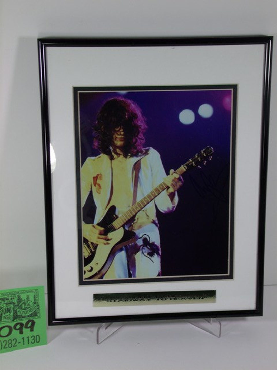 JIMMY PAGE Signed Autographed Photo Concert Night COA Hologram main image 1