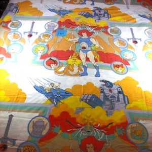 1980&#39;s UK Exclusive/ Thundercats- Full Size Flat Sheet