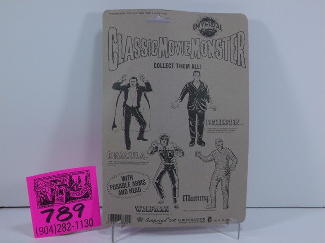 1986 Imperial Toy Co.universal Pictures Classic Movie Etsy