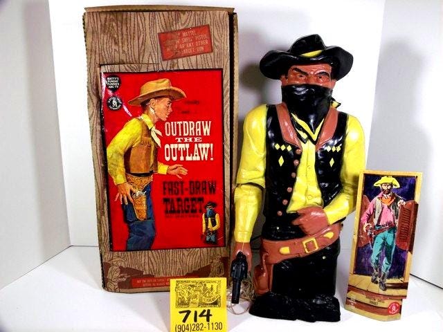 1959 Mattell Outdraw The Outlaw Playset