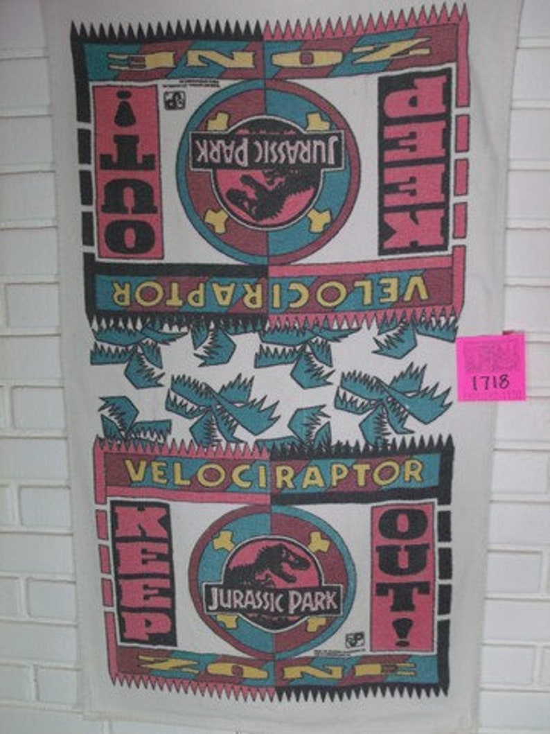 jurassic park beach towel