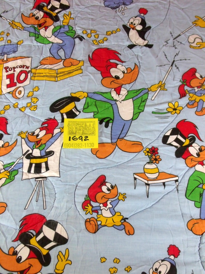 1960's Woody Woodpecker and Friends Comforter image 3