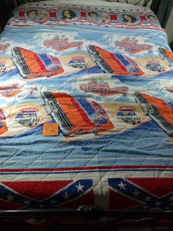 1980 S Very Rare Warner Bros Dukes Of Hazzard Comforter Etsy