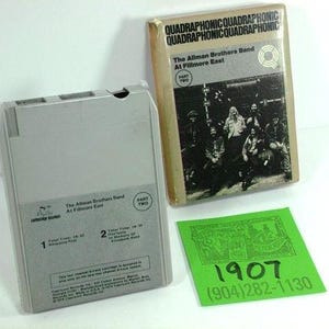 1970's Capricorn Records/Allman Brothers- "Live at the Fillmore East"-Vol.2-Quad 8track