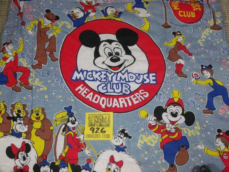 Vintage 1950's Mickey Mouse Club Sleeping bag Etsy