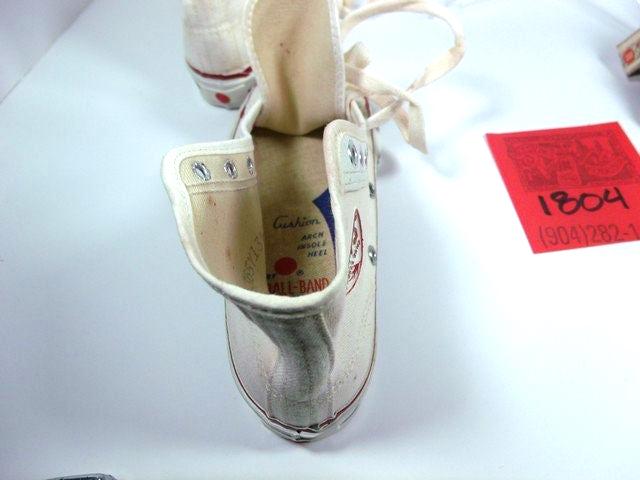 1960's Red Ball Jets/unworn High-top Tennis Shoes W/original Box+