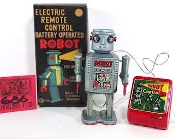 ANCIEN JOUET DE L'espace Space Toy Robot Vintage Made In Hong Kong EUR 150,00 - FR