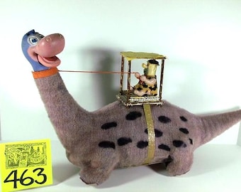 1960's Marx Fred on Dino Flintstones toy