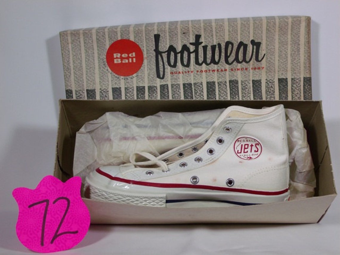1960's Red Ball Jets HiTop tennis shoes Etsy