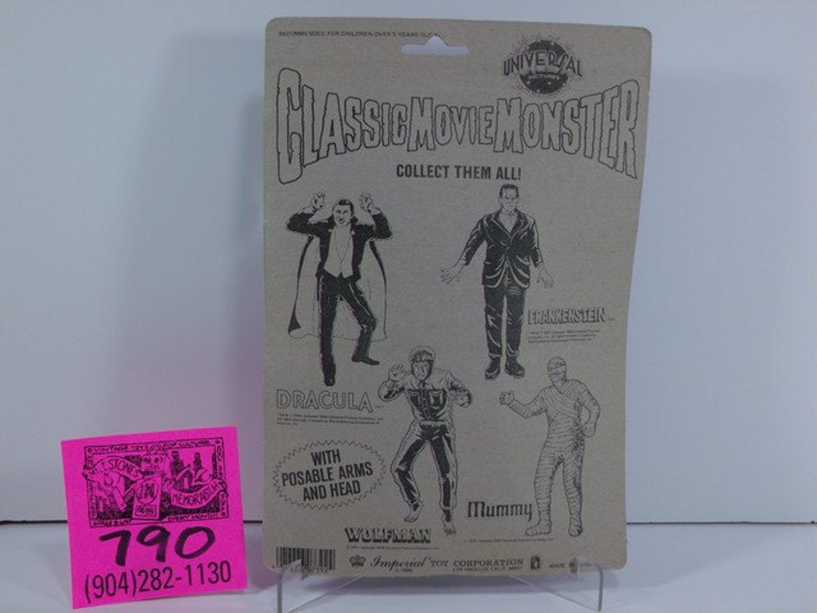 1986 Imperial Toy Co.universal Pictures Classic Movie Etsy