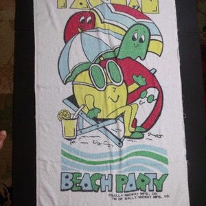 1980's Bally/Midway-PacMan Beach Party Towel
