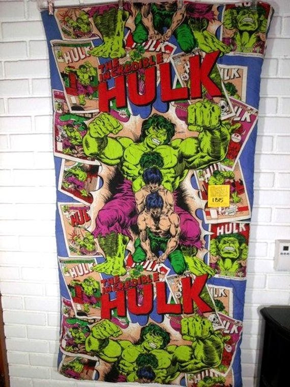 1970's Marvel Comics/the Incredible Hulk Sleeping Bag - Etsy