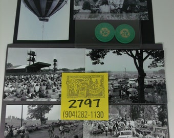 1970's Goose Lake Music Festival/ 2-Entry Tokens plus Photo Reprints of the Event