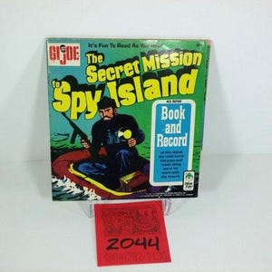 1970's Peter Pan/GI Joe:"The Secret Mission to Spy Island"-Record/Book Set