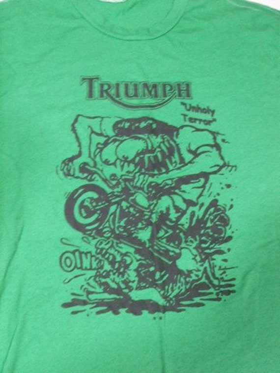 1970's Triumph/"Mr. Gasser"T-shirt: "Unholy Terro… - image 2