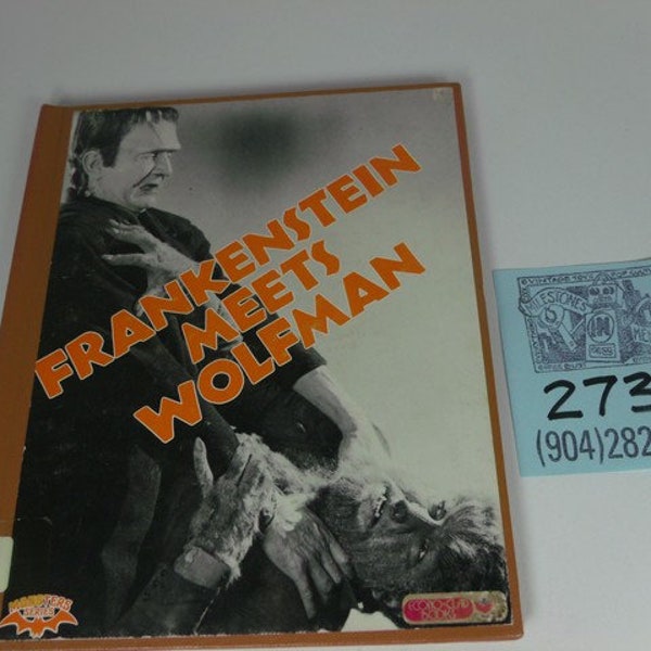 1970's Crestwood House/ "Frankenstein meets Wolfman"-Library Copy