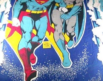 80s VINTAGE BATMAN シーツ 生地 FABRIC キッズ 古着 80s USA製 BATMAN バットマン アメコミ キャラクター