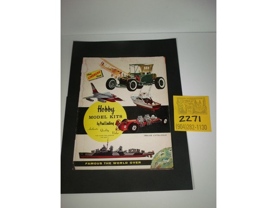 1960's Lindberg Lines/ "hobby Model Kits196465"full Color Catalog Etsy