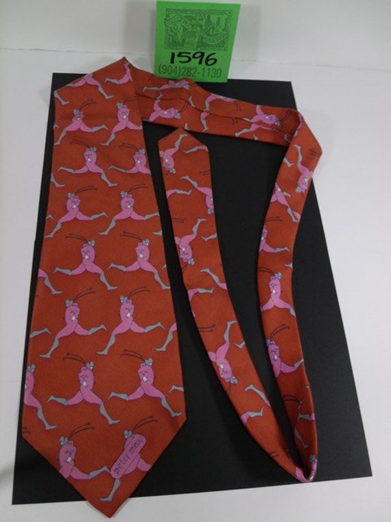 1970's Peter Max Vintage Tie-"Running Man"