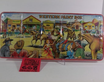 1950's WesternTown Paint box