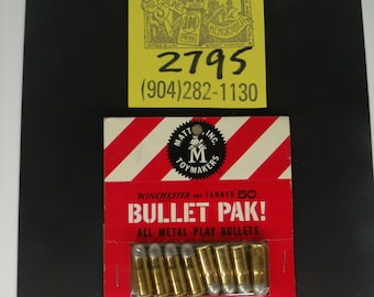 1960's Mattel/ "Bullet Pak!"-Toy Bullets Sealed on Card