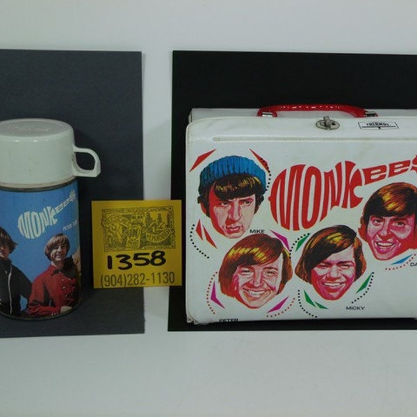 1960's King/Seely Monkees Vinyl Lunchbox and Thermos