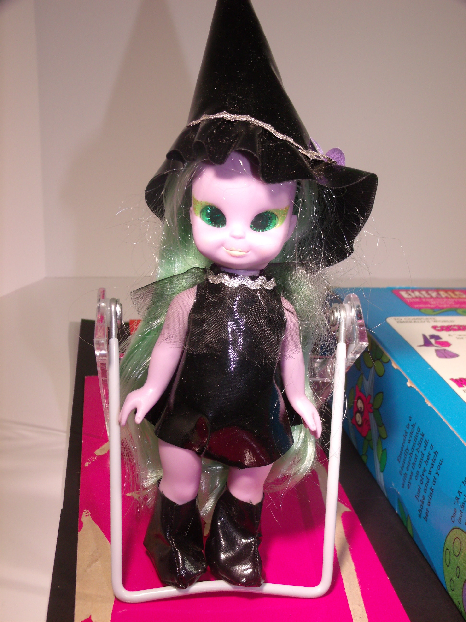 1972 Milton Bradley/ Emerald the Enchanting Witch Doll With 1972 Milton Bradley/ Emerald the Enchanting Witch Doll With