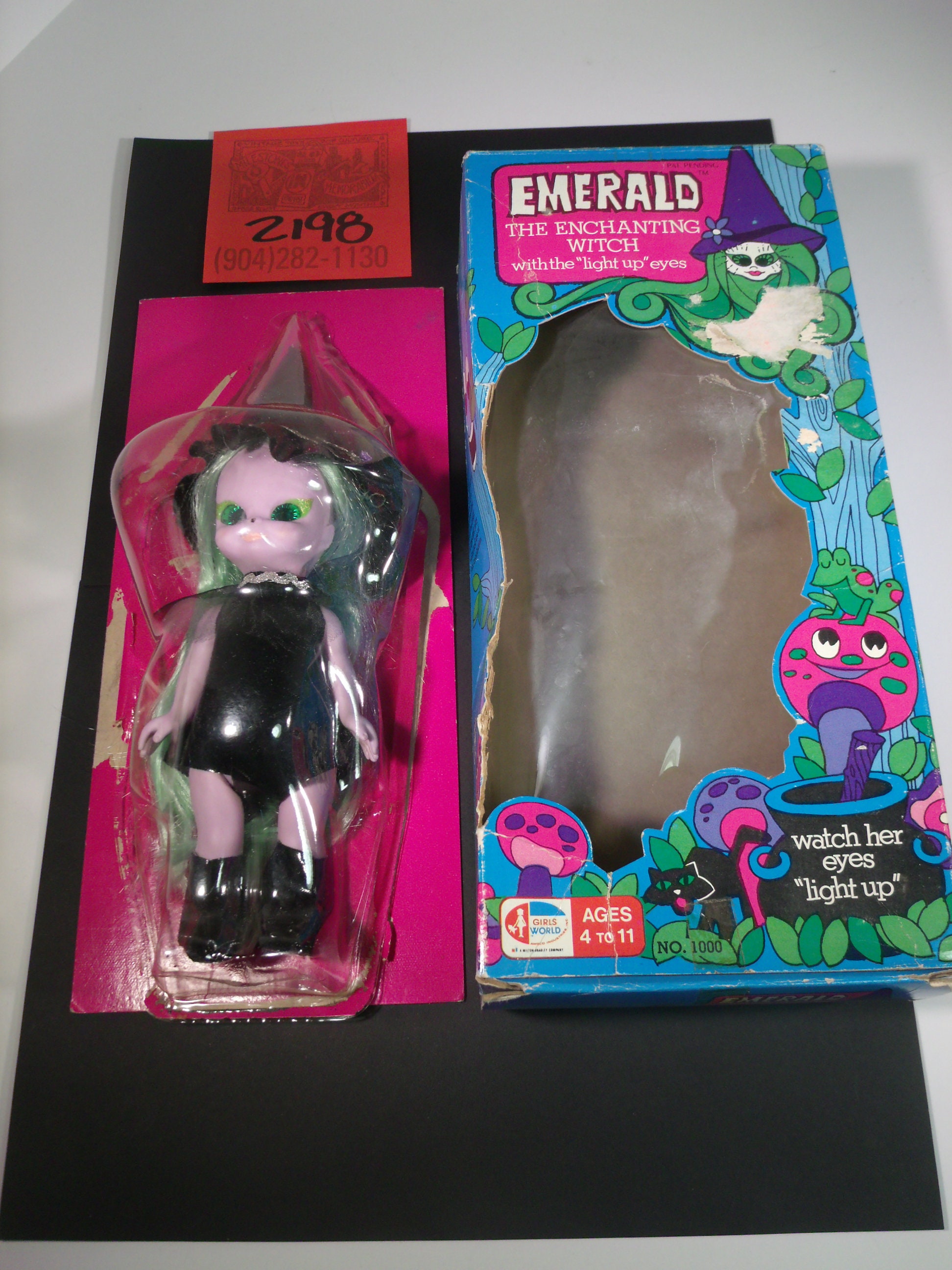 1972 Milton Bradley/ Emerald the Enchanting Witch Doll With 1972 Milton Bradley/ Emerald the Enchanting Witch Doll With