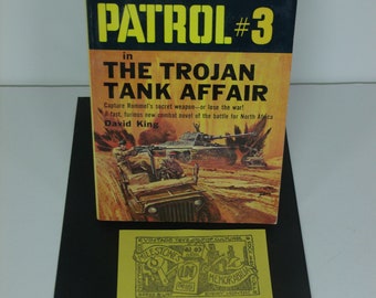 1970's Paperback Library/ The Rat Patrol #3-"The Trojan Tank Affair"-Paperback