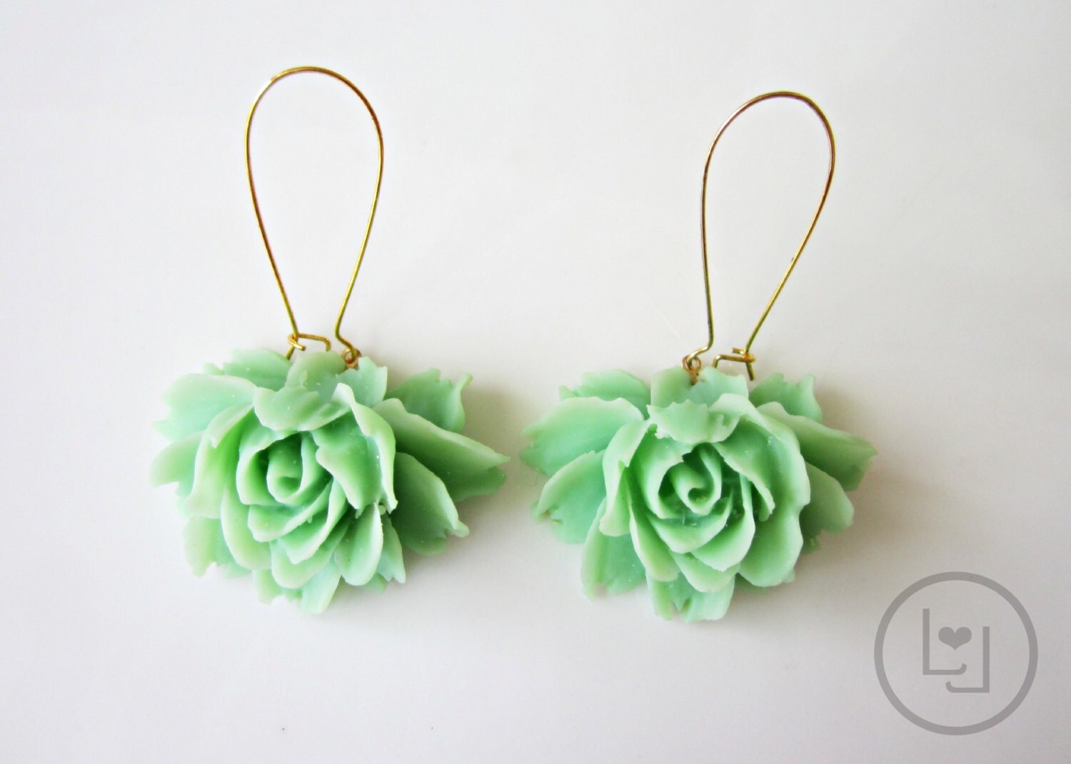 Flora Earrings - Jade