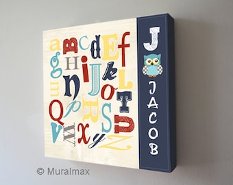 alphabet canvas etsy