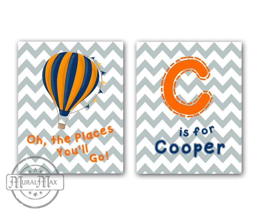 Oh the Places You'll Go Nursery Art Baby Nursery Room Etsy