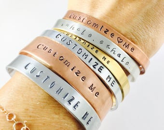 Personalized Intention Bracelet: Custom Word, Mantra, or Name
