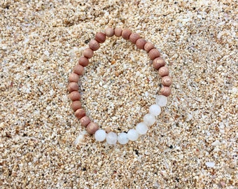 Moonstone Mala Bracelet-  Mala Bracelet - Fertility Bracelet - Moon Child -  Moon Goddess - Cosmic Child - June Birthstone - Divine Feminine