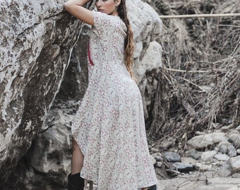 BACK IN STOCK telula rap around long kimono boho dress, bridesmaid dress, multifunctional, maxi dress, summer dress, adjustable dress.