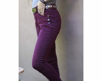 Texas jean trousers, comfi trousers, high waist pants, Bohemian leggings, women wear, pocket stretchy jeans.
