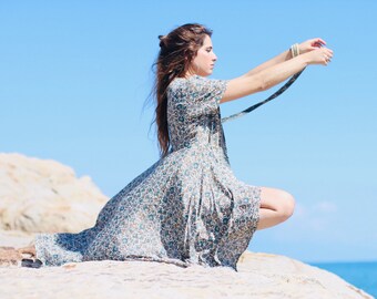 BACK IN STOCK telula rap around long kimono boho dress, bridesmaid dress, multifunctional, maxi dress, summer dress, adjustable dress.