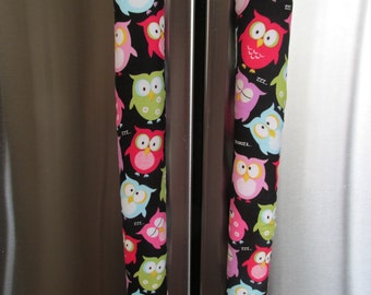 Owl Refrigerator Handle Cover: Black Cotton Kitchen Decor