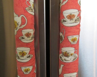 Tea Cup  Refrigerator Handle Cover,  Kitchen Set