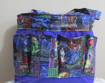 Eight Pocket Bingo Bag, Craft Bag, Organizing Bag, Pocket Bag, Pocket Tote