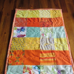Quilted Table Runner,  Bright Colored Quilted Table Runner, Table Topper, Farmhouse Table Runner