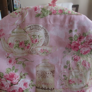 Tea Party Cozy, Tea Pot Cozy, Reversible Cozy