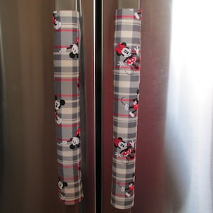 Cubierta de la manija de la puerta del refrigerador a cuadros, cubierta de la manija de la puerta del electrodoméstico / refrigerador