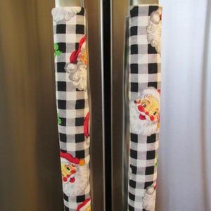 Santa Refrigerator Handle Cover. Appliance Door Handle Cover, Cart Door Handle Cover